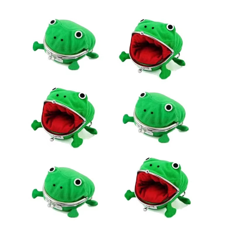 Plush Frog Coin Purse Halloween Costume Ninja Theme Party Gift Anime Ninja Wallet