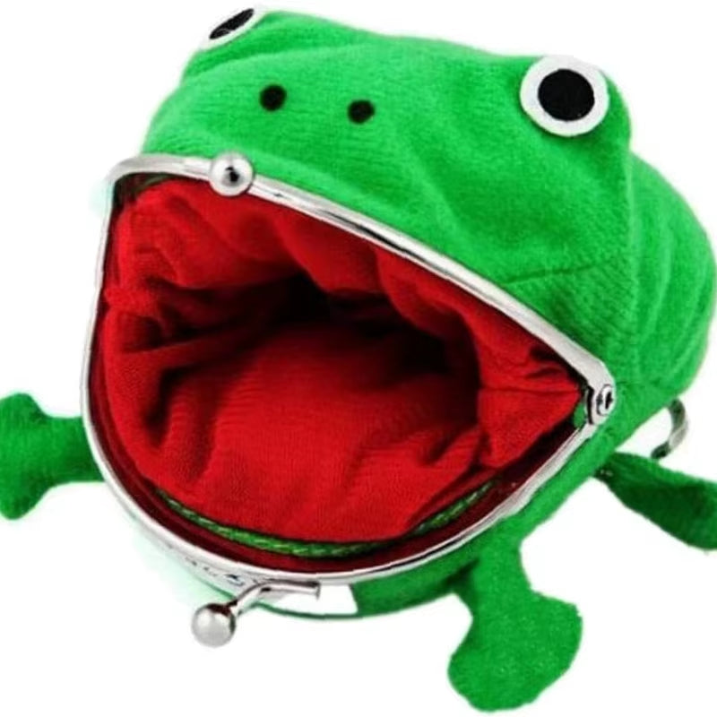 Plush Frog Coin Purse Halloween Costume Ninja Theme Party Gift Anime Ninja Wallet