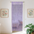String Curtains for Doorways - Doorway Curtain Sequin Semi-Sheer Handmade